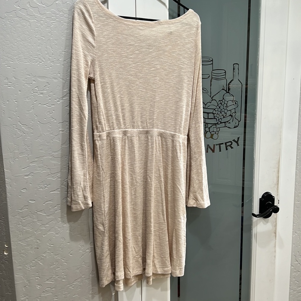 ROXY NWT Strolling Through Long Sleeve Rib Knit Dress - Picture 3 of 9
